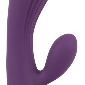 You2Toys Double Layer Silicone Rabbit Vibrator - Super Soft, doppelt intensiv, eleganter, handlicher, mit flexibler Clitoris-Stimulator und G-Zone Stimulation in Vagina, 3 Intensitäten, 5 Vibrationsmodi, wiederaufladbar, USB-Ladekabel, 17,9 cm Gesamtlänge, waschbar in Silikon, PU, ABS, 165 g.