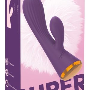 You2Toys Double Layer Silicone Rabbit Vibrator - Super Soft, doppelt intensiv, eleganter, handlicher, mit flexibler Clitoris-Stimulator und G-Zone Stimulation in Vagina, 3 Intensitäten, 5 Vibrationsmodi, wiederaufladbar, USB-Ladekabel, 17,9 cm Gesamtlänge, waschbar in Silikon, PU, ABS, 165 g.