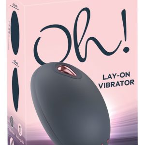 You2Toys Oh! Lay-On Vibrator - Rillen-Design, 10 Vibrationsmodi, wasserdicht, wiederaufladbar