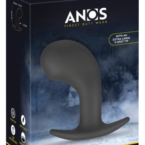 ANOS Big Head Prostata Plug mit Vibration in Schwarz, Größe L