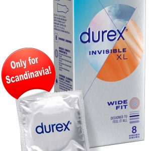 Durex Invisible XL Kondome 8er Pack, Ultra dünn & hauchzart