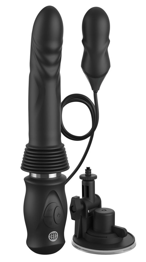 Fetish Fantasy Series Ultimate Silicone Thruster - Stoßvibrator mit Vibrationen, 7 cm Stoßkraft, USB-C wiederaufladbar, 3 Geschwindigkeiten, 10 Vibrationsmodi