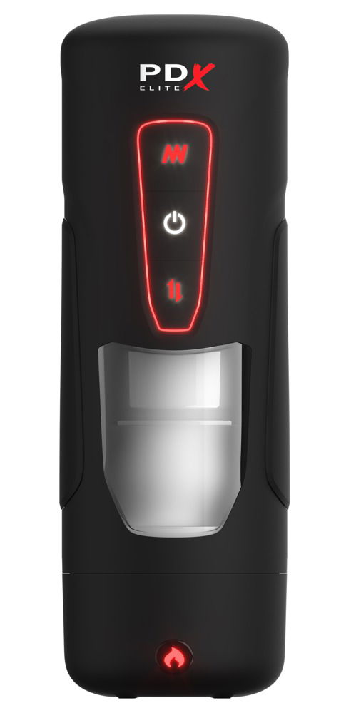 PDX Elite Vibrating Warming Masturbator Milk Me Hotter - Automatischer Handjob mit Vibrationen, Massage und Wärme