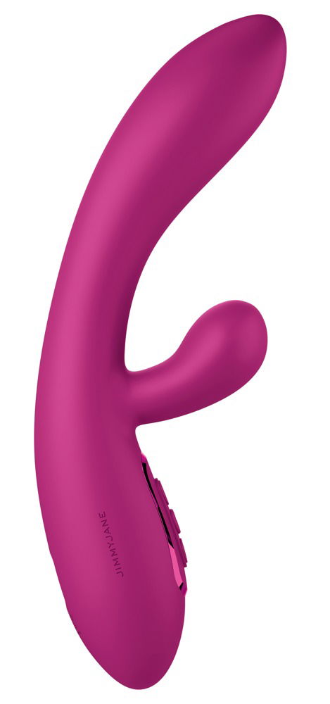 JimmyJane Solis Rabbit Vibrator - Dual-Stimulation - 3 Motoren - 10 Modi - Wärmefunktion - Wasserdicht - Silikon, ABS - Wiederaufladbar