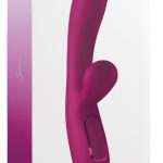 JimmyJane Solis Rabbit Vibrator - Dual-Stimulation - 3 Motoren - 10 Modi - Wärmefunktion - Wasserdicht - Silikon, ABS - Wiederaufladbar