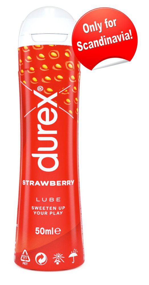 Durex Strawberry - 50 ml, zuckerfreies Gleitgel