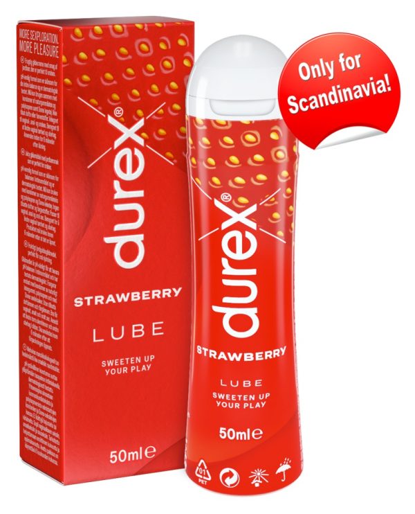 Durex Strawberry - 50 ml, zuckerfreies Gleitgel