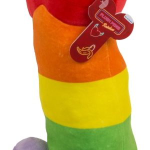 Regenbogen Kuschelpenis 30 cm - Plüsch Geschenk-Idee