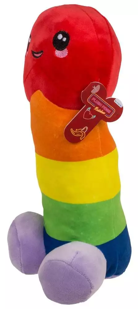 Regenbogen Kuschelpenis 30 cm - Plüsch Geschenk-Idee – A Regenbogen Kuschelpenis 30 cm - Plüsch Geschenk-Idee – A