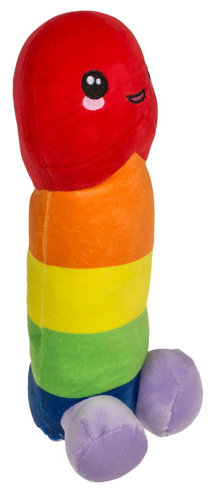 Regenbogen Kuschelpenis 30 cm - Plüsch Geschenk-Idee