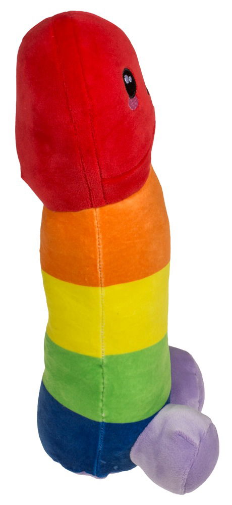 Regenbogen Kuschelpenis 30 cm - Plüsch Geschenk-Idee