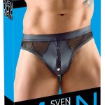 Svenjoyment Riostring Schwarz Mattlook Netz Beutel Öffnung