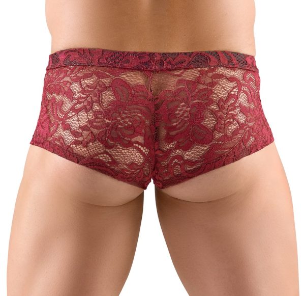 Svenjoyment Dark Red Lace Pants in Größe M