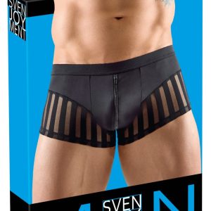 Svenjoyment Herren Reißverschluss-Pants in Schwarz