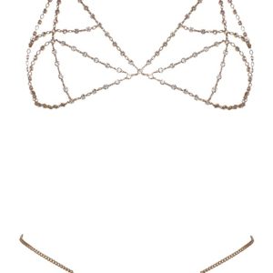 Cottelli ACCESSOIRES Goldketten-Bikini Glamour-Set