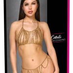 Cottelli Glamour Gold Ketten-Bikini