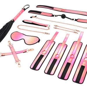 Liebe Seele Vivid Sakura Bondage-Set in Glossy Pink, 8-teilig