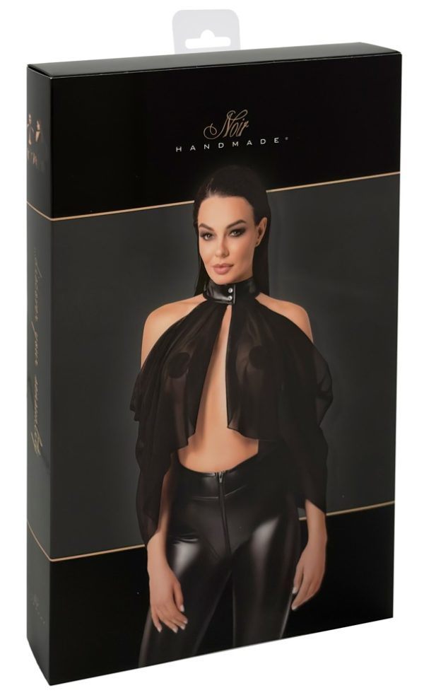 Noir Transparenz-Top "Black Cape