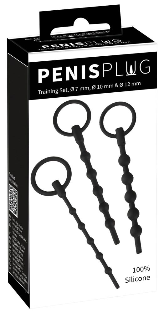 Penisplug Training Set - Silikon Dilatoren, 3er Pack - S/M/L