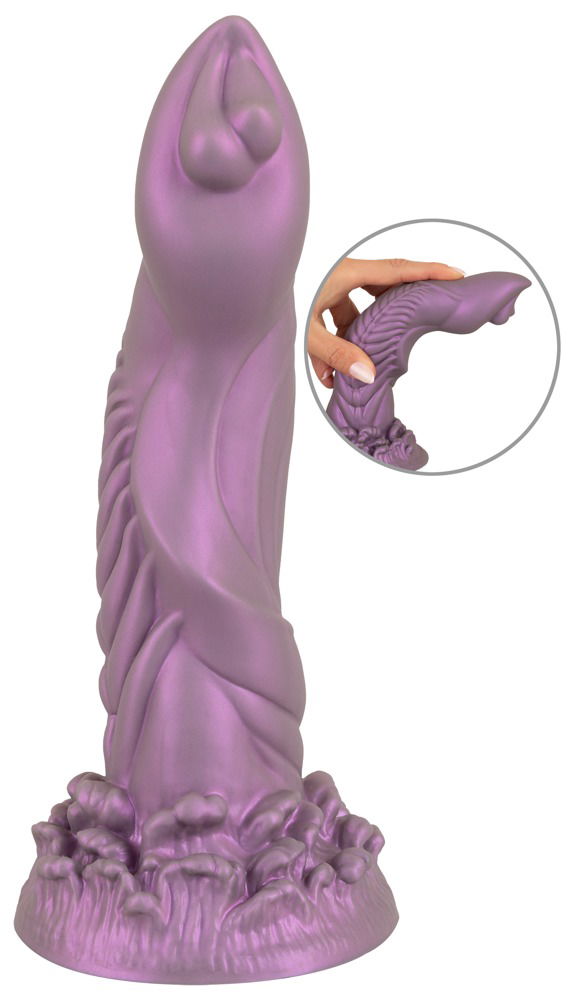 Alien Phallus Dildo - Beasty Cocks by You2Toys - Metallic - 21,2 cm - Liquid Silicone