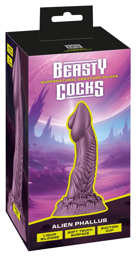 Alien Phallus Dildo - Beasty Cocks by You2Toys - Metallic - 21,2 cm - Liquid Silicone