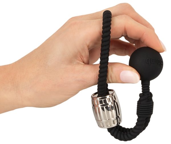 Rebel Heavy Rope Cock Strap - Penis- und Hodenschlaufe mit Kugelgewicht