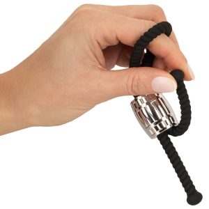 Rebel Heavy Rope Cock Strap - Schwarze Penis-/Hodenschlaufe