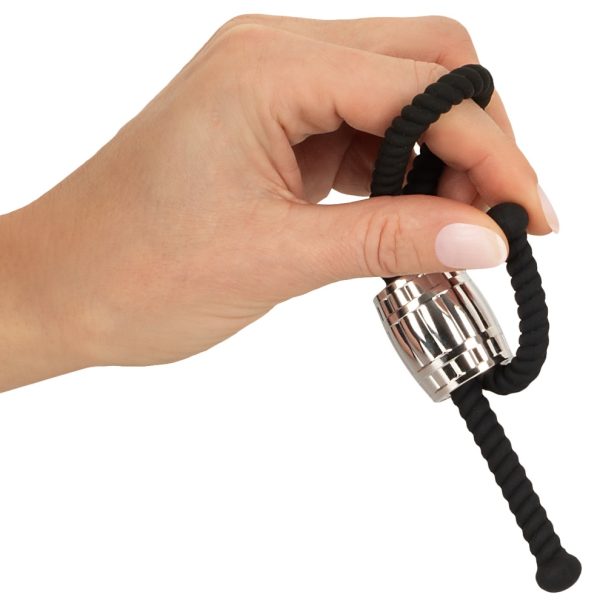 Rebel Heavy Rope Cock Strap - Schwarze Penis-/Hodenschlaufe