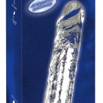 Crystal Clear Transparenter Vibrator - Flexibler Naturvibrator mit Saugfuß und 10 Vibrationsmodi, wiederaufladbar (24,5 cm)