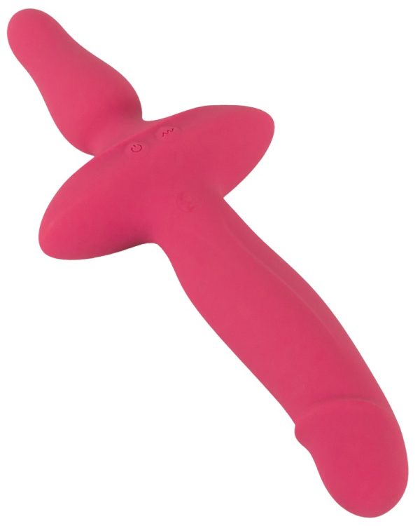 Couples Choice Doppelvibrator & Plug, 2in1, Silikon, wiederaufladbar, wasserdicht, 26cm, 10 Vibrationsmodi