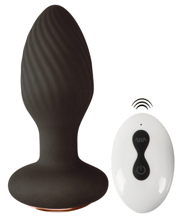 ANOS Vibro-Analplug RC Rotating Butt Plug - Rot, Größe M