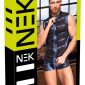 NEK Damen Metallic Riemen-Shirt in Blau – Verpackung