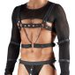 Svenjoyment BONDAGE Set - Crop-Top, Harness, Jock und Hand-/Armfesseln – A