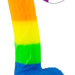 You2Toys Silicone PRIDE! Regenbogen Dildo - 21 cm