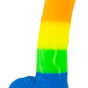 You2Toys Silicone PRIDE! Regenbogen Dildo - 21 cm