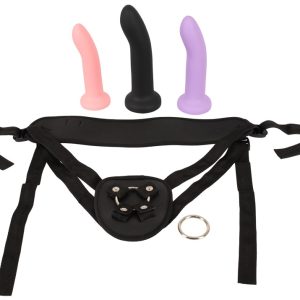 You2Toys Strap-on Set "Stoßvergnügen zu zweit" - 4-teilig, S/M/L, verschiedene Farben