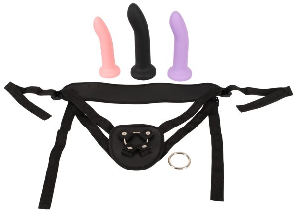 You2Toys Strap-on Set "Stoßvergnügen zu zweit" - 4-teilig, S/M/L, verschiedene Farben