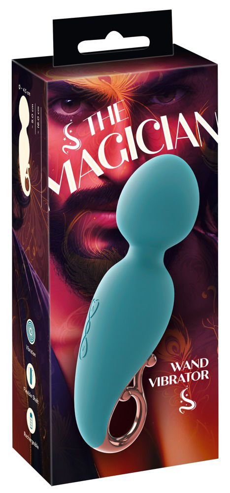 You2Toys The Magician - Luxuriöser Wand Vibrator, USB-wiederaufladbar, 16 Vibrationsmodi, Silikon, Schwarz