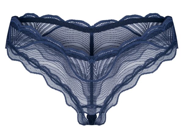 Obsessive Nightly Blue Riostring ouvert - Blau-in-Blau, Größe S/M