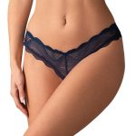 Obsessive Nightly Blue Riostring ouvert - Blau-in-Blau, Größe S/M