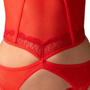 Obsessive Cupide Desir Strapshemd und String in Sinnlichem Rot Obsessive Cupide Desir Strapshemd und String in Sinnlichem Rot – Det