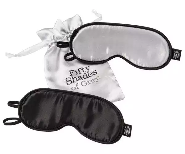 Fifty Shades of Grey Luxus-Augenmasken Set, Silber und Schwarz, No Peeking Fifty Shades of Grey Luxus-Augenmasken Set, Silber und Schwarz, No Peeking – C