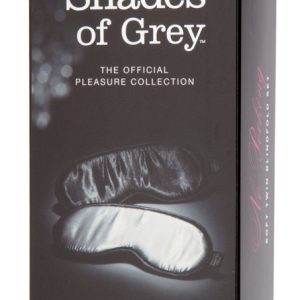 Fifty Shades of Grey Luxus-Augenmasken Set, Silber und Schwarz, No Peeking