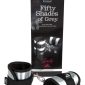 Bondage Fesseln Set - Marke - One Size - Schwarz-Silber - Erotische Handfesseln mit Klettverschluss – Verpackung