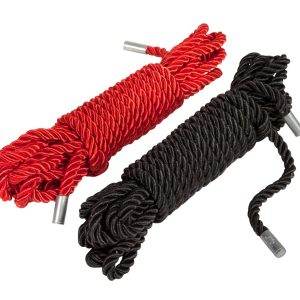 LustBondage Seil Set - Rot/Schwarz, 5m – A