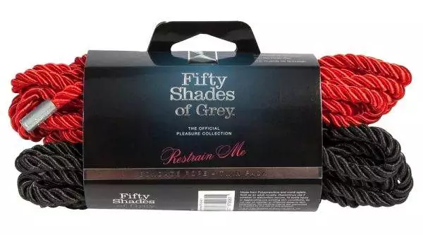 LustBondage Seil Set - Rot/Schwarz, 5m – Verpackung