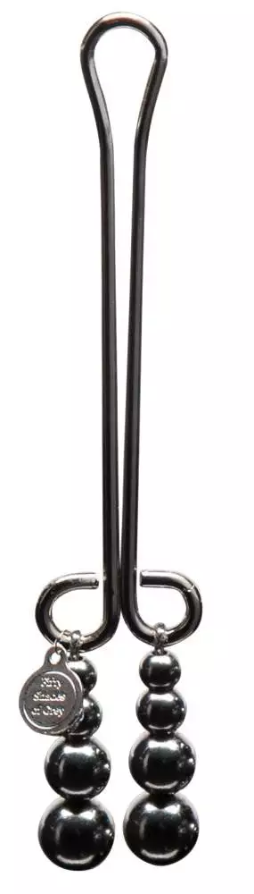 Kugelkette Klitorisklemme Silber Länge 6,5 cm Kugelkette Klitorisklemme Silber Länge 6,5 cm – A