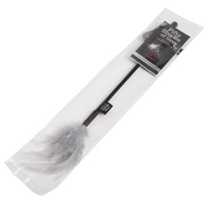 Fifty Shades of Grey - Erotische Federpeitsche - 37 cm - Schwarz/Grau
