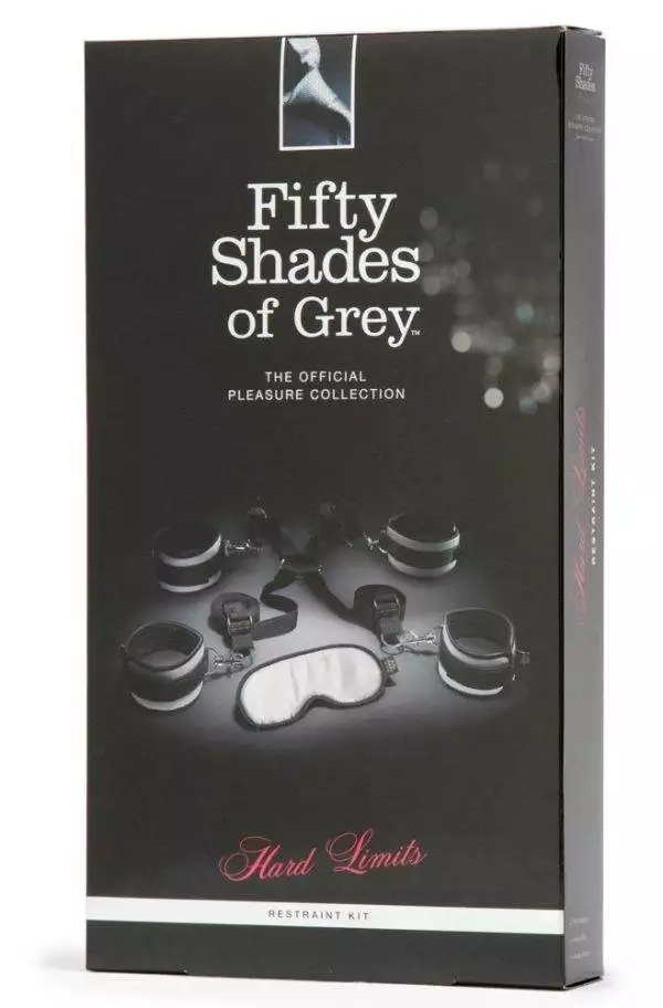Fifty Shades of Grey Bett-Fesselkit, Größe: Einheitsgröße, Farbe: Schwarz/Silber – Verpackung Fifty Shades of Grey Bett-Fesselkit, Größe: Einheitsgröße, Farbe: Schwarz/Silber – Verpackung