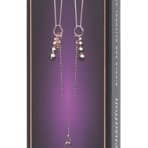 Elegant Bliss - Nippel- und Klitorisklemmen Set, Rosé-Gold, 70 cm – Verpackung